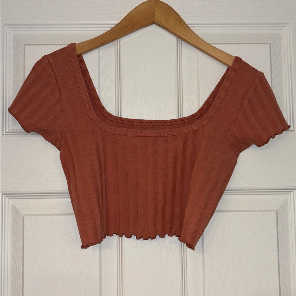 Offline by Aerie OG Groove Crop Top in Tea Rose, size Small, NWT
